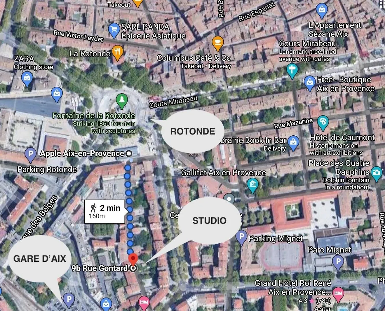 Tres Charmant Duplex Rotonde*Wifi*Clim*Smart Tv 普罗旺斯地区艾克斯 0*,